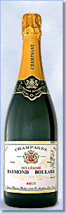 Vintage champagne bottle