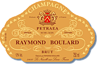 Etiquette champagne cuvée Petraea